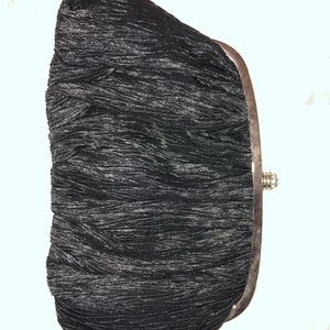 Cocktail black clutch or crossbody